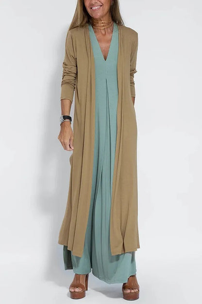 Ensemble Robe + Cardigan Bohème – 4 Coloris