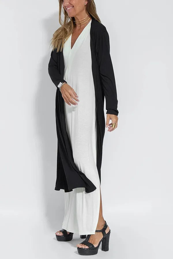 Ensemble Robe + Cardigan Bohème – 4 Coloris